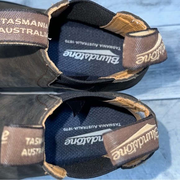 BLUNDSTONE 1351 WOMEN'S ORIGINALS HIGH TOP BOOTS - RUSTIC BROWN SZ-7 .US/4 .AU - Picture 7 of 11